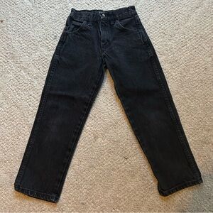 Rustler Boys Black Denim Jeans Size 8 Slim